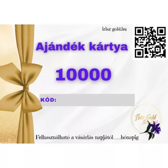 10 000 Ft ajándék utalvány nyomtatott formátumban 