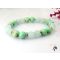 Ásványi karkötő mentazöld jade