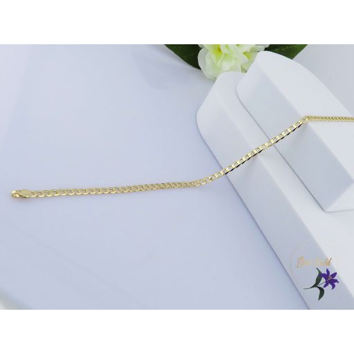 Cirell antiallergén cubain szemes bokalánc-karlánc -14K