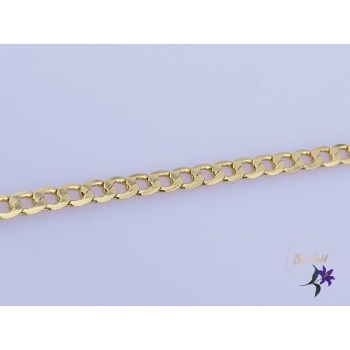 Cirell antiallergén cubain szemes bokalánc-karlánc -14K