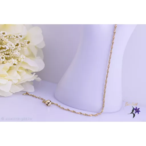 Babett goldfilled sodrott bokalánc-14K 