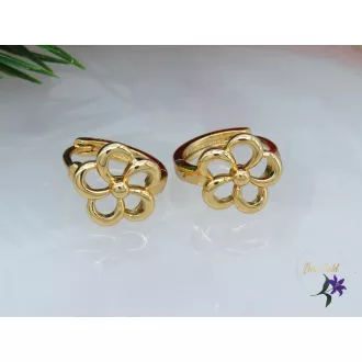 Gitta XP virág alakú karika fülbevaló-18K 