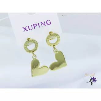 Norka gold filled szivecskés  fülbevaló-14K