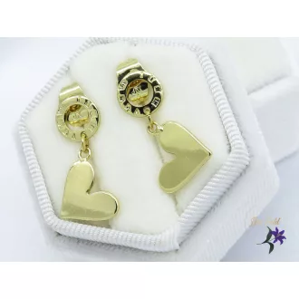 Norka gold filled szivecskés  fülbevaló-14K
