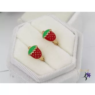 Eperke antiallergén baba fülbevaló-18K 