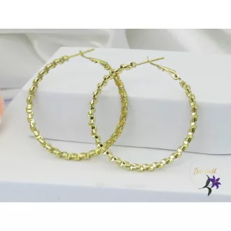 Bahar gold filled bőrbarát karika fülbevaló-14K
