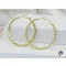 Bahar gold filled bőrbarát karika fülbevaló-14K