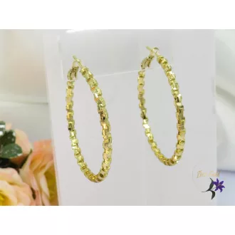 Bahar gold filled bőrbarát karika fülbevaló-14K