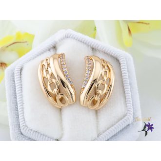 Léni goldfilled divatos fölbevaló-18K 