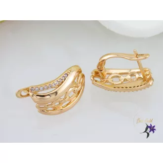 Léni goldfilled divatos fölbevaló-18K 