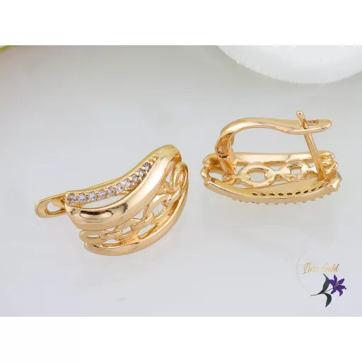 Léni goldfilled divatos fölbevaló-18K 