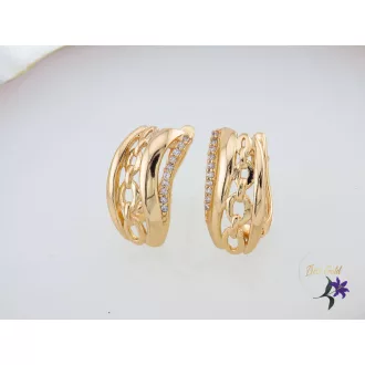 Léni goldfilled divatos fölbevaló-18K 