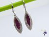 Xuping antiallergén Swarovski lila köves csüngős fülbevaló-ródium 