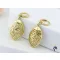 Anriett goldfilled csipkemintázatú csüngős fülbevaló-14K 