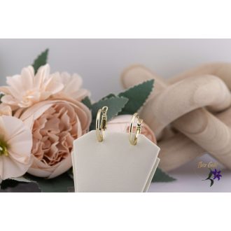 Perla antiallergén klasszikus karika fülbevaló-14K 