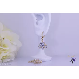   Nóri antiallergén elegáns csüngős fehérköves fübevaló-14K 