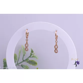 Jaffa goldfilled végtelenjeles csüngős fülbevaló-18K 