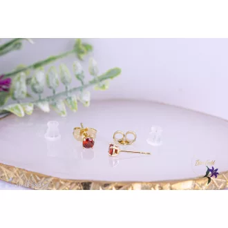 Vica goldfilled 0,4 mm piros szegfű fülbevaló-14K