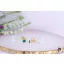 Vica goldfilled 0,4 mm zöld szegfű fülbevaló-14K