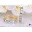 Rozita prémium kategóriás goldfilled kék Swarovski köves karika fülbevaló-14K 