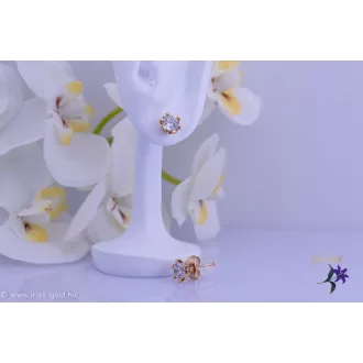 Gitta antiallergén virág fülbevaló-18k