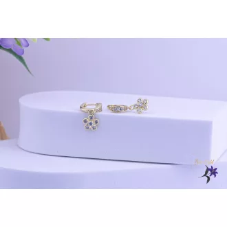   Alexia goldfilled kis csüngős virággal diszitett gyermek fülbevaló-14K 