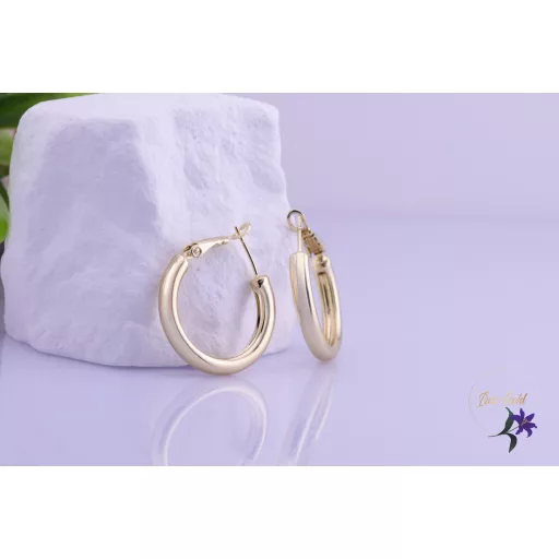 Betti goldfilled klasszikus kiskarika fülbevaló-14K 