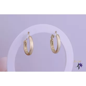 Betti goldfilled klasszikus kiskarika fülbevaló-14K 
