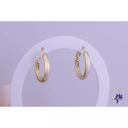 Betti goldfilled klasszikus kiskarika fülbevaló-14K 