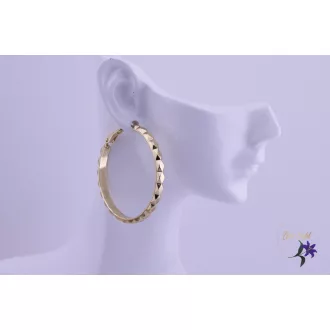   Ditta-40 goldfilled metszett diszítésű karika fölbevaló-14K