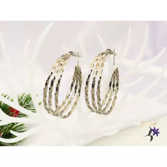 Amália Gold Filled karika fülbevaló-ródium 