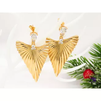 Sharlott-gold Gold Filled egyedi fülbevaló-18K 