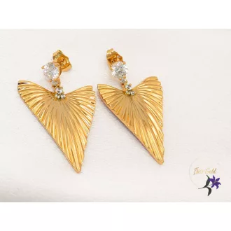 Sharlott-gold Gold Filled egyedi fülbevaló-18K 