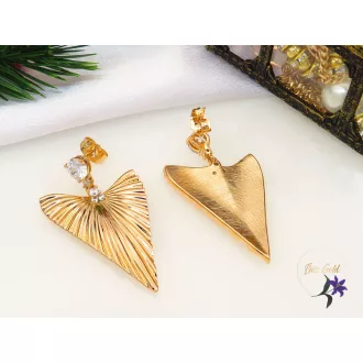 Sharlott-gold Gold Filled egyedi fülbevaló-18K 