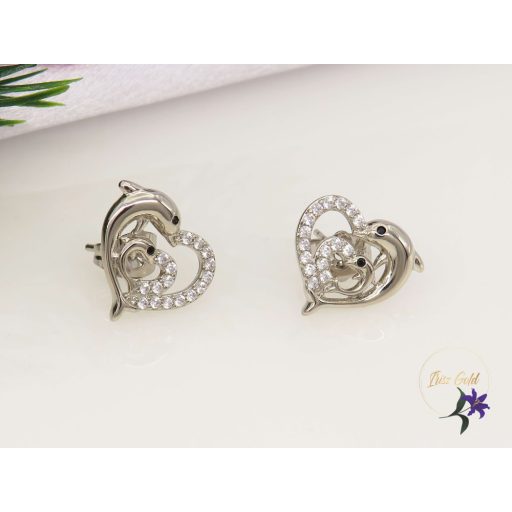 Admira-white gold Filed defines fülbevaló-rodium 