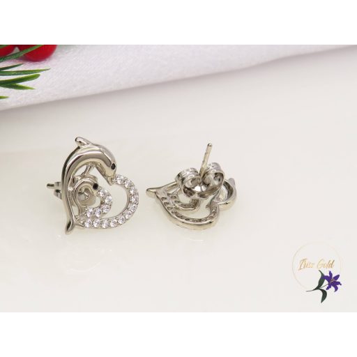 Admira-white gold Filed defines fülbevaló-rodium 