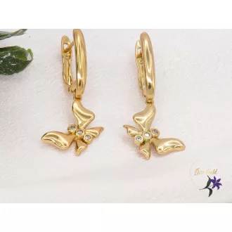 Bonita gold filled csüngős lepke fülbevaló-18K 