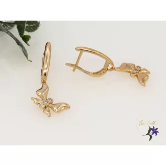 Bonita gold filled csüngős lepke fülbevaló-18K 
