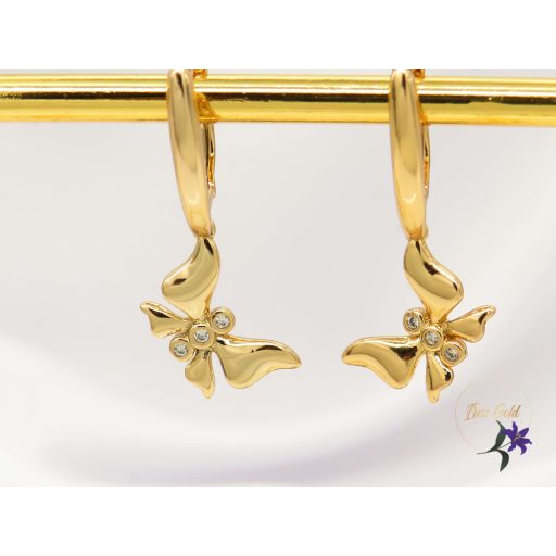 Bonita gold filled csüngős lepke fülbevaló-18K 