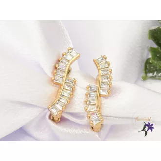 Rubina gold filled köves fülbevaló -18K 