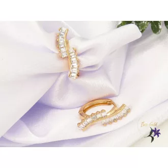 Rubina gold filled köves fülbevaló -18K 