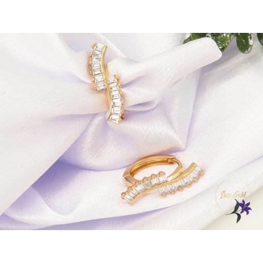 Xuping Rubina gold filled köves fülbevaló -18K 