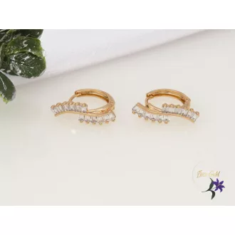 Rubina gold filled köves fülbevaló -18K 