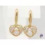 Anita gold filled csüngős fehérköves fülbevaló-18K