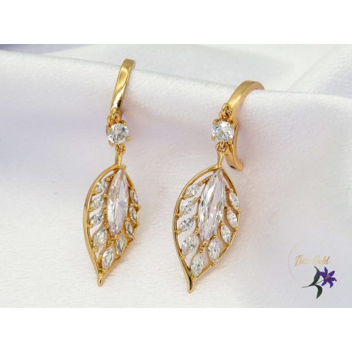 Xuping gold filled csüngős leveles fülbevaló-18K