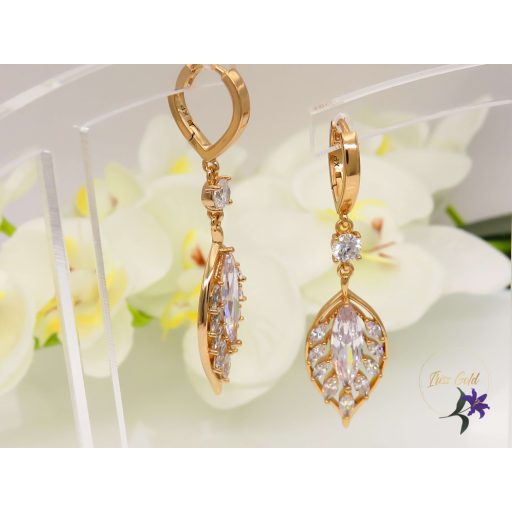Xuping gold filled csüngős leveles fülbevaló-18K