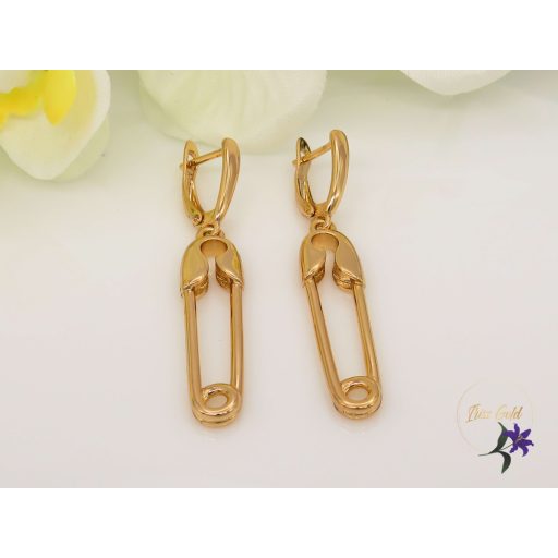 Gold filled vagány divatos fülbevaló-18K 