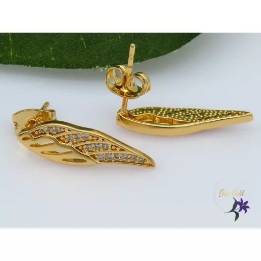 Angyalszárny gold filled fülbevaló-18K -CMJ 