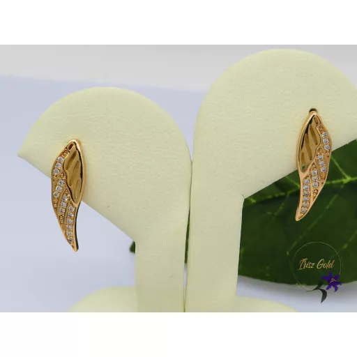 Angyalszárny gold filled fülbevaló-18K -CMJ 