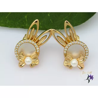 Mara gold filled fülbevaló kagyló betéttel-18K 